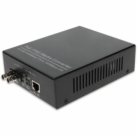 AddOn 10/100/1000Base-TX(RJ-45) to 1000Base-SX(ST) MMF 850nm 550m POE Media Converter - 100% compatible and guaranteed to work