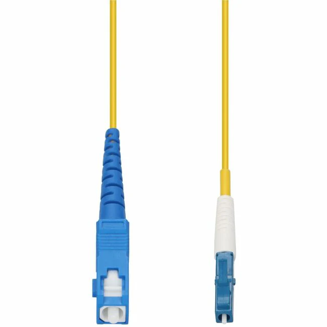 AddOn 10m LC (Male) to SC (Male) Straight Yellow OS2 Simplex Plenum Fiber Patch Cable