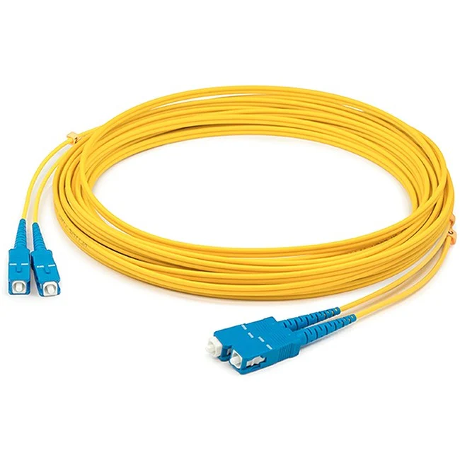 AddOn 39m SC (Male) to SC (Male) Straight Yellow OS2 Duplex Plenum Fiber Patch Cable