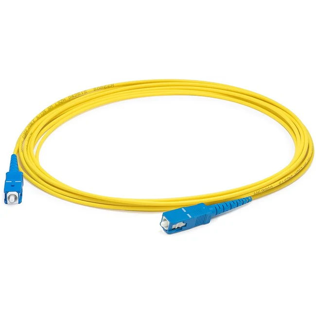 AddOn 39m SC (Male) to SC (Male) Straight Yellow OS2 Simplex Plenum Fiber Patch Cable
