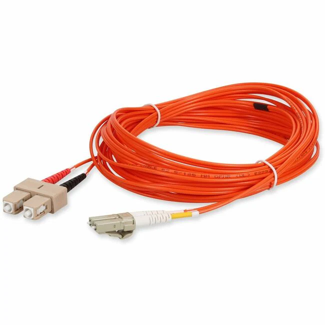 AddOn 5m Multi-Mode Fiber (MMF) Duplex SC/LC OM1 Orange Patch Cable