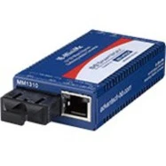 Advantech 10/100Mbps Miniature Media Converter with LFPT - 1 x Network (RJ-45) - 1 x ST Ports - DuplexST Port - Single-mode - Fast Ethernet - 100Base-TX, 100Base-FX - 24.85 Mile - AC/DC - Rail-mountable, Wall Mountable