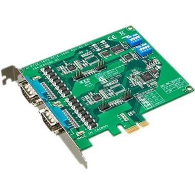 Advantech 2-port RS-232/422/485 PCI Express Communication Card w/Surge & Isolation - Plug-in Card - PCI Express 2.0 x1 - PC, Linux - 2 x Number of Serial Ports External