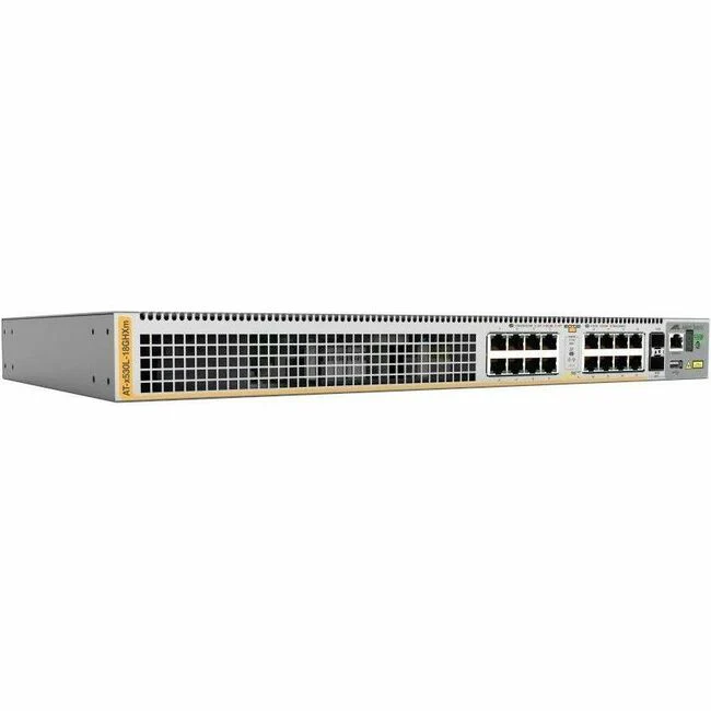 Allied Telesis x530L-18GHXM Layer 3 Switch - 16 Ports - Manageable - 5 Gigabit Ethernet, 10 Gigabit Ethernet, 2.5 Gigabit Ethernet, Gigabit Ethernet - 2.5GBase-T, 10GBase-X, 10GBase-T, 1000Base-T - 3 Layer Supported - Modular - 86 W Power Consumption - 72