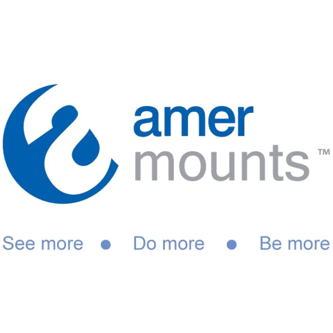 Amer Mounts Foldable Laptop Tablet Stand (Silver)