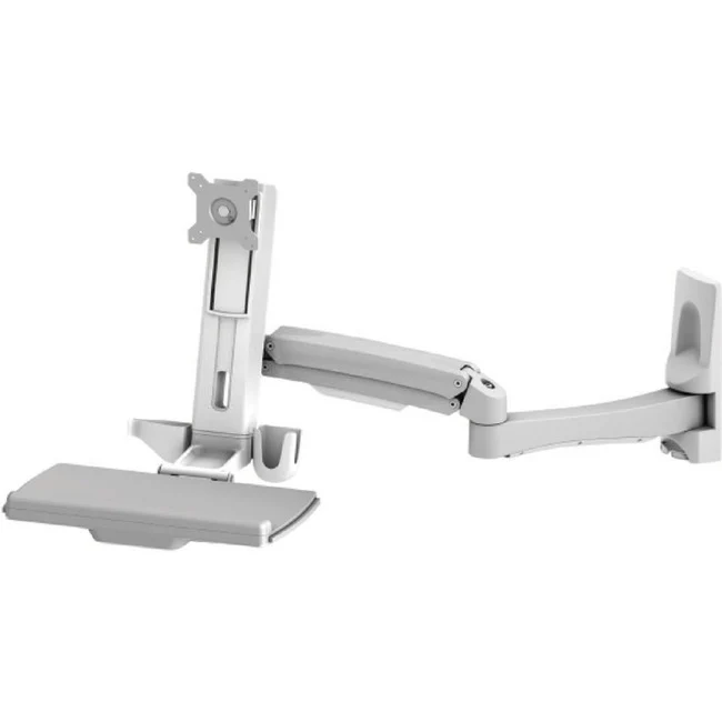 Amer Sit-Stand Swing Arm Wall Mount Computer Workstation System