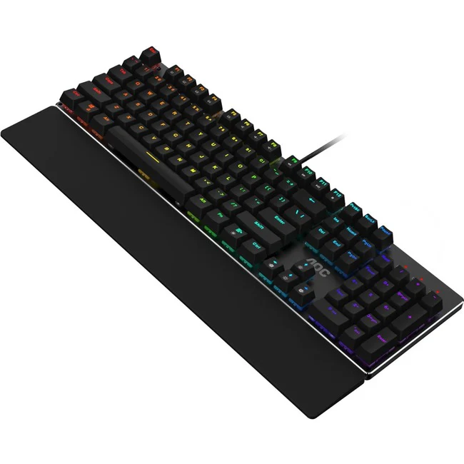 AOC Gaming Keyboard - Cable Connectivity - USB 2.0 Interface Multimedia Hot Key(s) - Windows - Mechanical Keyswitch