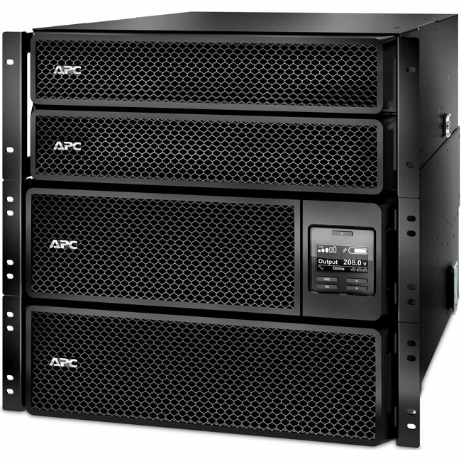 APC by Schneider Electric Smart-UPS SRT 10kVA RM with 208/240V to 120V 10kVA Step-Down Transformer - 10U Rack-mountable - 1.50 Hour Recharge - 208 V AC Input - 120 V AC, 208 V AC Output - 2 x NEMA L14-30R, 2 x NEMA L5-20R, 2 x NEMA L6-30R, 4 x NEMA L6-20R