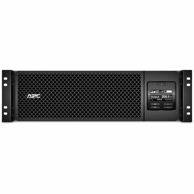 APC by Schneider Electric Smart-UPS SRT 5000VA RM 208V - 3U Rack-mountable - 1.50 Hour Recharge - 208 V Input - 208 V AC Output - Sine Wave - 2 x NEMA L6-20R, 2 x NEMA L6-30R - 4 x Battery/Surge Outlet