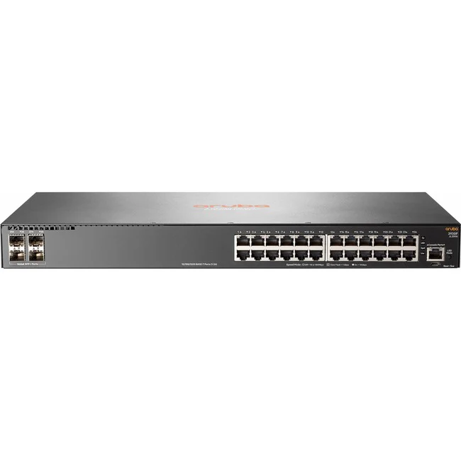 Aruba 2930F 24G 4SFP Switch - 24 Ports - Manageable - 3 Layer Supported - Modular - 4 SFP Slots - 29.30 W Power Consumption - Twisted Pair, Optical Fiber - 1U High - Desktop, Rack-mountable