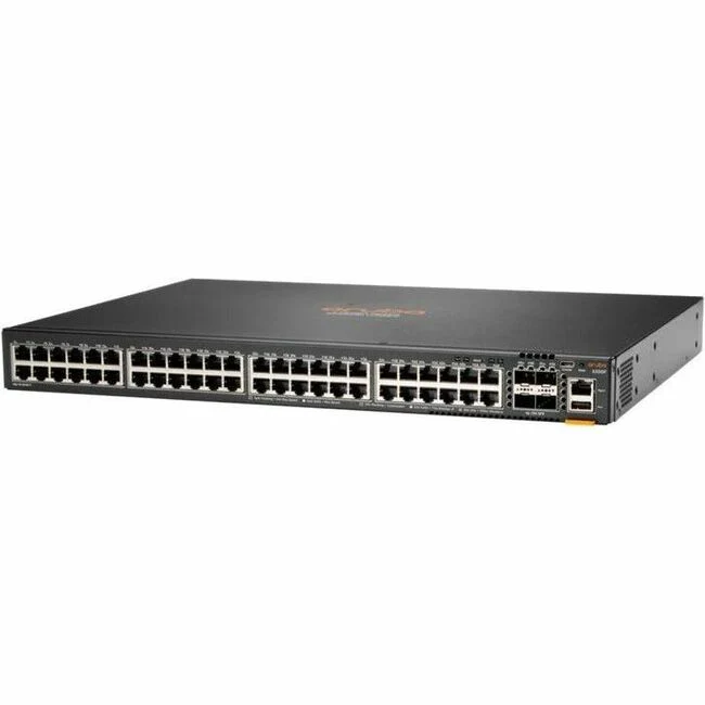 Aruba 6200F 48G 4SFP+ Switch - 48 Ports - Manageable - Gigabit Ethernet, 10 Gigabit Ethernet - 10/100/1000Base-T, 100Base-X - 2 Layer Supported - Modular - 68 W Power Consumption - 1440 W PoE Budget - Twisted Pair, Optical Fiber - Rack-mountable - Lifetim