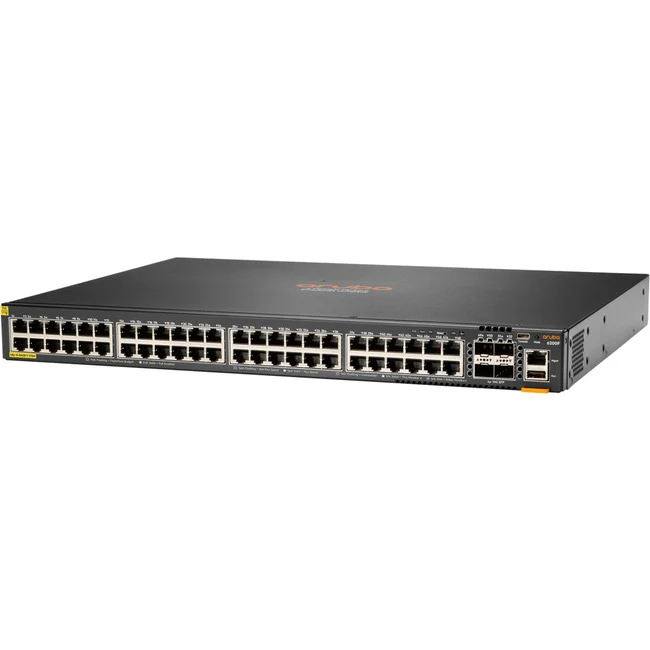 Aruba 6200F 48G Class4 PoE 4SFP+ 370W Switch - 48 Ports - Manageable - Refurbished - 3 Layer Supported - Modular - 76 W Power Consumption - Twisted Pair, Optical Fiber - PoE Ports - Rack-mountable