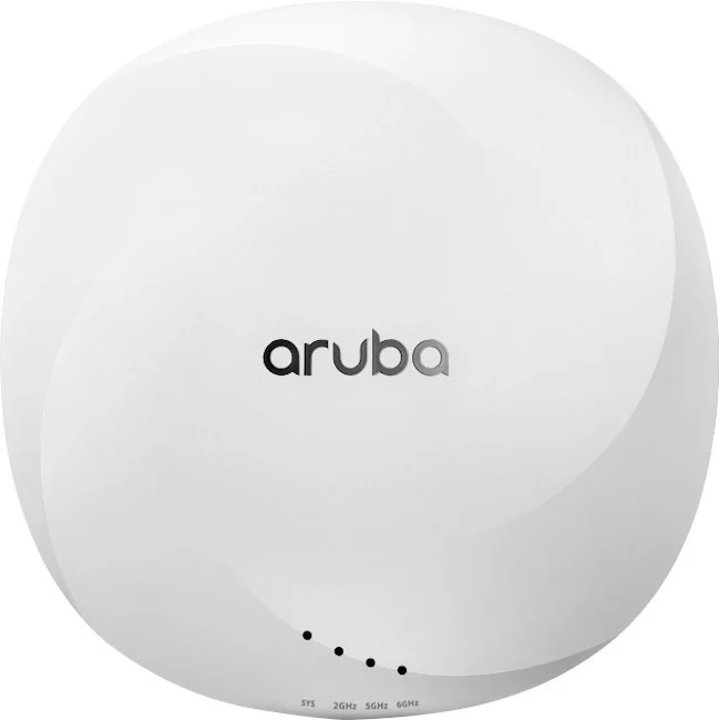 Aruba AP-615 Tri Band IEEE 802.11 a/b/g/n/ac/ax 3.60 Gbit/s Wireless Access Point - Indoor - 2.40 GHz, 5 GHz, 6 GHz - Internal - MIMO Technology - 2 x Network (RJ-45) - 2.5 Gigabit Ethernet - PoE Ports - Bluetooth 5 - 5.60 W - Ceiling Mountable - 1 Pack