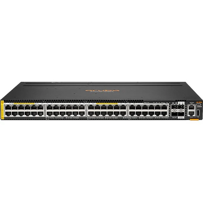 Aruba CX 6300 Layer 3 Switch - 48 Ports - Manageable - 5 Gigabit Ethernet, 10 Gigabit Ethernet, 50 Gigabit Ethernet - 5GBase-T, 10GBase-X, 50GBase-X - 3 Layer Supported - Modular - 4 SFP Slots - 2880 W PoE Budget - Optical Fiber, Twisted Pair - PoE Ports