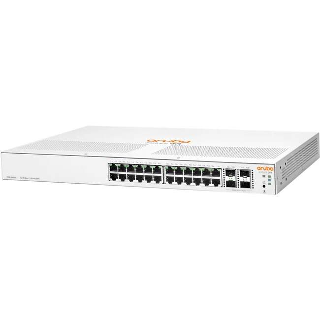 Aruba Instant On 1930 24G 4SFP/SFP+ Switch - 24 Ports - Manageable - Gigabit Ethernet, 10 Gigabit Ethernet - 10/100/1000Base-T, 10GBase-X - 3 Layer Supported - Modular - 22.60 W Power Consumption - Twisted Pair, Optical Fiber - 1U High - Rack-mountable -