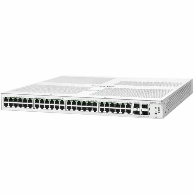 Aruba IOn 1930 48G 4SFP+ Switch - 48 Ports - Manageable - 4 Layer Supported - Modular - 36.90 W Power Consumption - Optical Fiber, Twisted Pair - 1U High - Rack-mountable