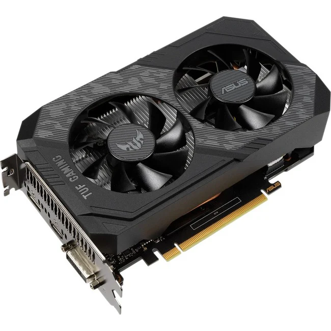 Asus NVIDIA GeForce GTX 1650 Graphic Card - 4 GB GDDR6 - 1.41 GHz Core - 1.65 GHz Game Clock - 1.68 GHz Boost Clock - 128 bit Bus Width - PCI Express 3.0 - DisplayPort - 1 x DisplayPort - HDMI - DVI