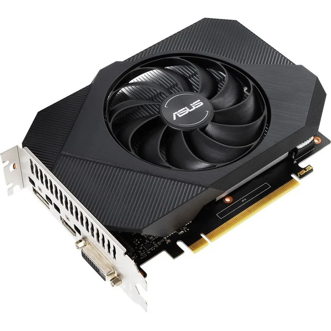 Asus NVIDIA GeForce GTX 1650 Graphic Card - 4 GB GDDR6 - 7680 x 4320 - 1.41 GHz Core - 1.67 GHz Boost Clock - 128 bit Bus Width - PCI Express 3.0 - DisplayPort - 1 x DisplayPort - HDMI - DVI