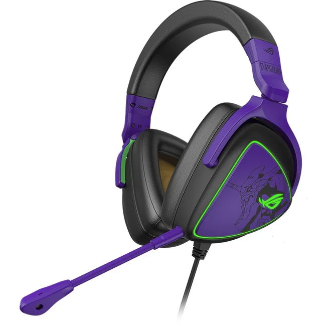 Asus ROG Delta S EVA Edition Gaming Headset - Stereo - USB Type C, USB Type A - Wired - 32 Ohm - 20 Hz - 40 kHz - Over-the-head - Binaural - Uni-directional, Noise Cancelling Microphone