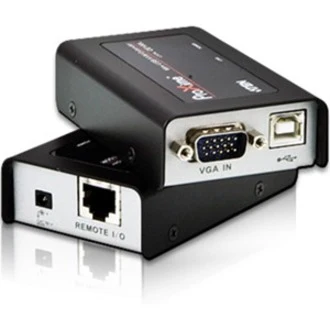 ATEN KVM Console/Extender - 1 Computer(s) - 330 ft Range - WUXGA - 1920 x 1200 Maximum Video Resolution - 2 x Network (RJ-45) - 3 x USB - 2 x VGA - 5 V DC Input Voltage
