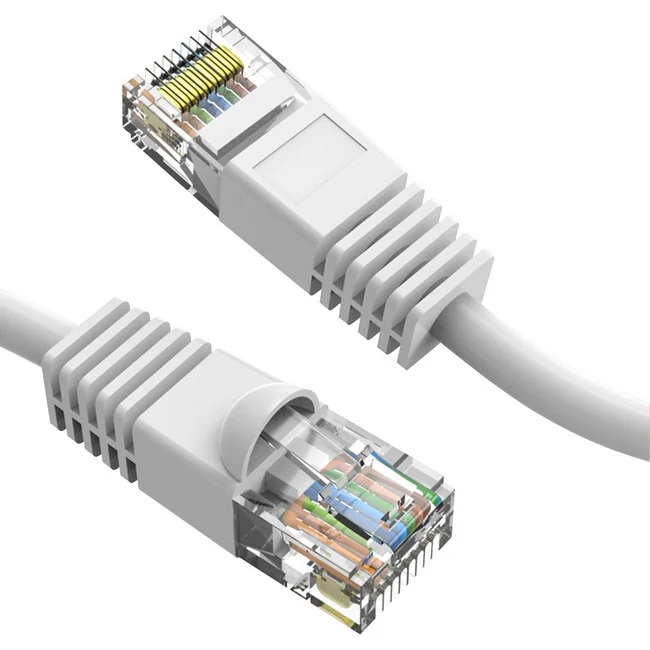 Axiom 20FT CAT6 UTP 550mhz Patch Cable Snagless Molded Boot (White)