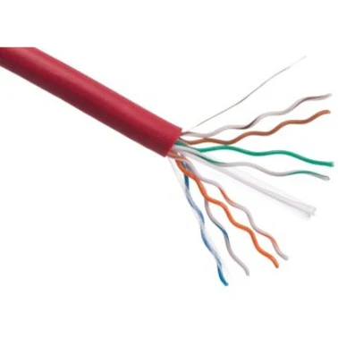Axiom CAT5e 24AWG 4-Pair Solid 350MHz Plenum Bulk Cable Spool 1000FT (Red)