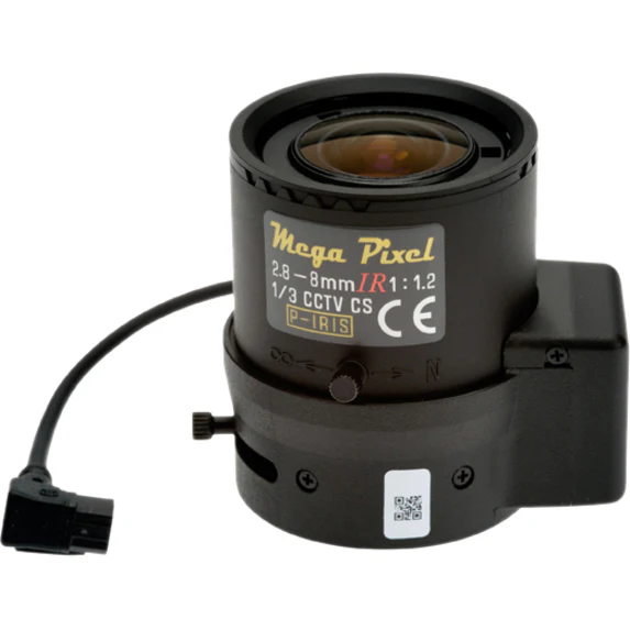 AXIS Varifocal Lens 2.8-8 mm, F1.2 P-Iris, CS-mount