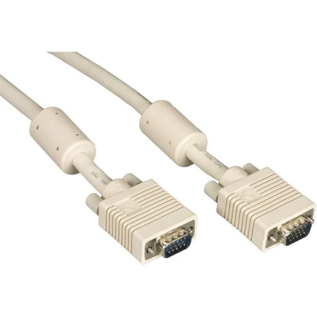 Black Box VGA Video Cable with Ferrite Core - Male/Male, Beige, 50-ft. (15.2-m)