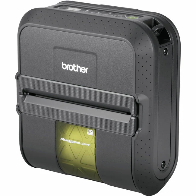 Brother RuggedJet RJ4030 Direct Thermal Printer - Monochrome - Portable - Label Print - USB - Serial - Bluetooth - Battery Included - 4.09" Print Width - 5 in/s Mono - 203 dpi