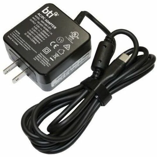 BTI AC Adapter - 45 W - 120 V AC, 230 V AC Input - 5 V DC/3 A, 9 V DC, 12 V DC, 14.5 V DC, 15 V DC, 20 V DC Output - Black