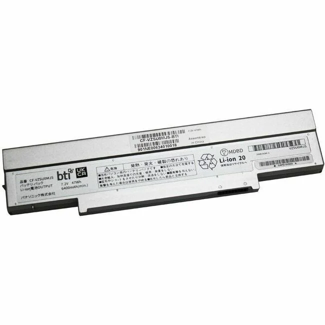 BTI CF-VZSU0MJS-BTI 7.2V 47WHR LI-ION BATTERY - For Notebook - Battery Rechargeable - Proprietary Battery Size - 6530 mAh - 47 Wh - 7.2 V