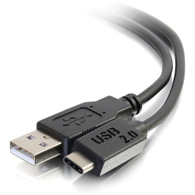 C2G 12ft USB 2.0 USB-C to USB-A Cable M/M - Black