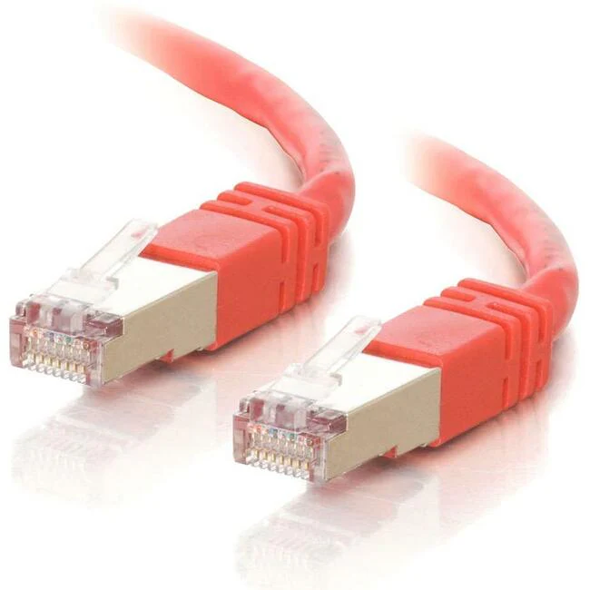 C2G 7 ft Cat5e Molded Shielded Network Patch Cable - Red