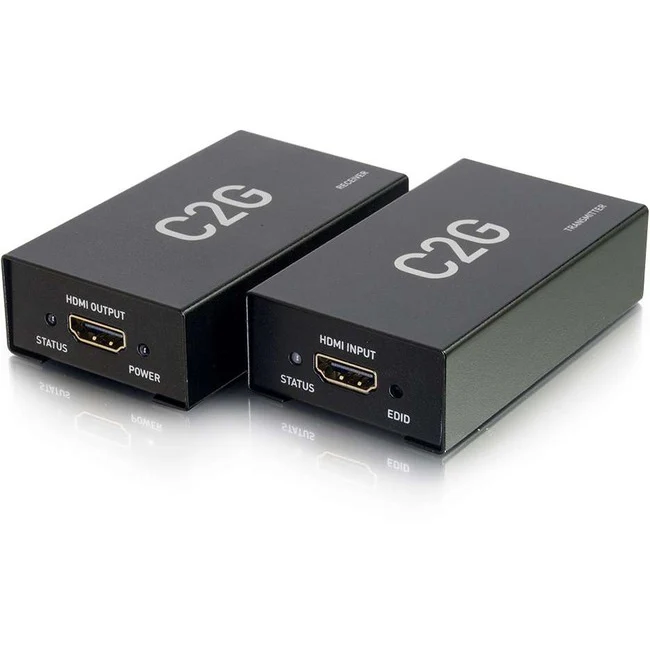 C2G HDMI over Cat5/Cat6 Video Extender up to 164ft - Transmitter / Receiver - 1 Input Device - 1 Output Device - 164.04 ft Range - 2 x Network (RJ-45) - 1 x HDMI In - 1 x HDMI Out - Full HD - 1920 x 1080 - Twisted Pair - Category 6