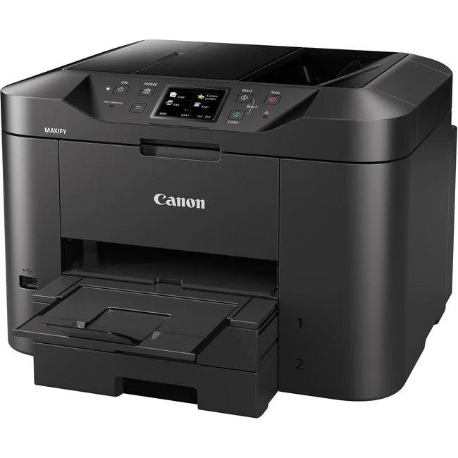 Canon MAXIFY MB2720 Wireless Inkjet Multifunction Printer - Color - Copier/Fax/Printer/Scanner - 600 x 1200 dpi Print - Automatic Duplex Print - Up to 20000 Pages Monthly - 500 sheets Input - Color Scanner - 1200 dpi Optical Scan - Color Fax - Ethernet -