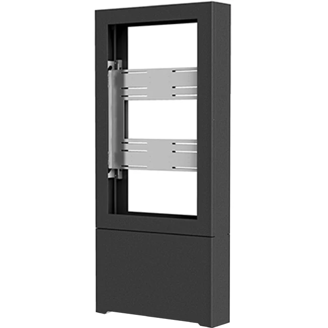 Chief Impact Floor Standing Back-to-Back Kiosk - Portrait 40" Black