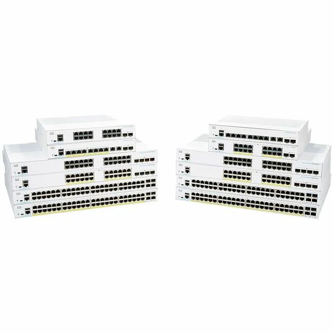 Cisco 350 CBS350-16T-2G Ethernet Switch - 18 Ports - Manageable - Gigabit Ethernet - 1000Base-T, 1000Base-X - Refurbished - 2 Layer Supported - Modular - 2 SFP Slots - 18.37 W Power Consumption - Optical Fiber, Twisted Pair - Rack-mountable - Lifetime Lim