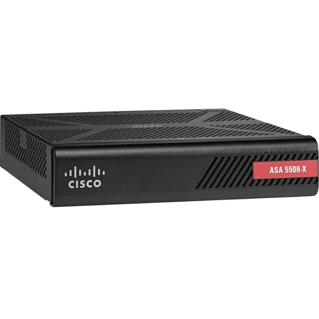 Cisco ASA 5506-X Network Security Firewall Appliance - 8 Port - 10/100/1000Base-T - Gigabit Ethernet - AES, 3DES - 8 x RJ-45 - Desktop, Rack-mountable