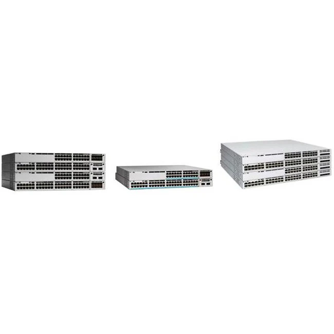 Cisco Catalyst 9300L-48T-4X-A Switch - 48 Ports - Manageable - Gigabit Ethernet, 10 Gigabit Ethernet - 10/100/1000Base-T, 10GBase-X - 3 Layer Supported - Modular - 350 W Power Consumption - Twisted Pair, Optical Fiber - Rack-mountable
