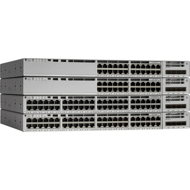 Cisco Catalyst C9200-48T Layer 3 Switch - 48 Ports - Manageable - Gigabit Ethernet - 10/100/1000Base-T - 3 Layer Supported - 125 W Power Consumption - Twisted Pair - Rack-mountable