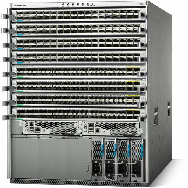 Cisco Nexus 9508 Switch Chassis - Manageable - 40 Gigabit Ethernet - 40GBase-X - 3 Layer Supported - Modular - 13U High - Rack-mountable - 1 Year Limited Warranty