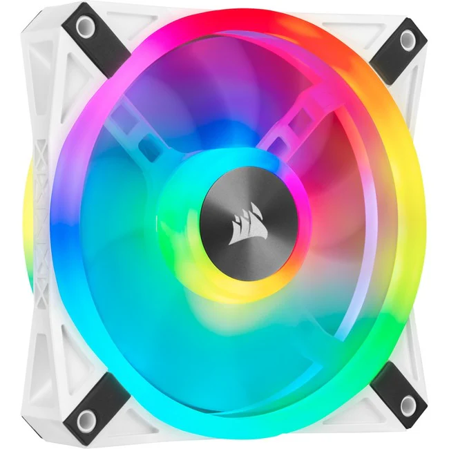 Corsair iCUE QL120 RGB 120mm PWM White Fan - Single Pack