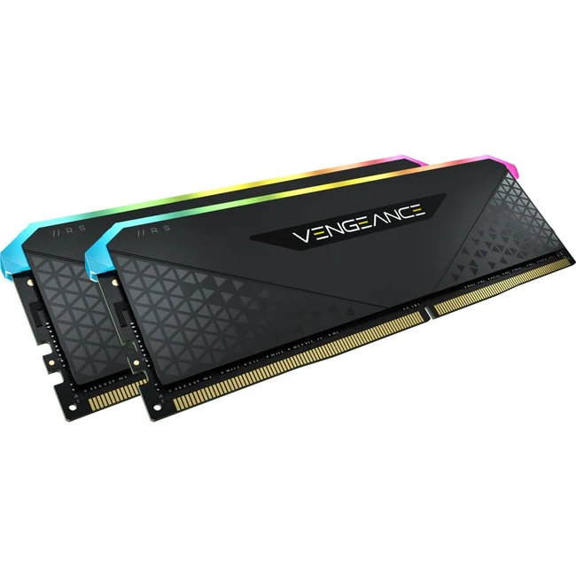 Corsair Vengeance RGB RS 16GB (2 x 8GB) DDR4 DRAM 3200MHz C16 Memory Kit - For Motherboard, Desktop PC - 16 GB (2 x 8GB) - DDR4-3200/PC4-25600 DDR4 SDRAM - 3200 MHz - CL16 - 1.35 V - Non-ECC - Unbuffered - 288-pin - DIMM - Lifetime Warranty