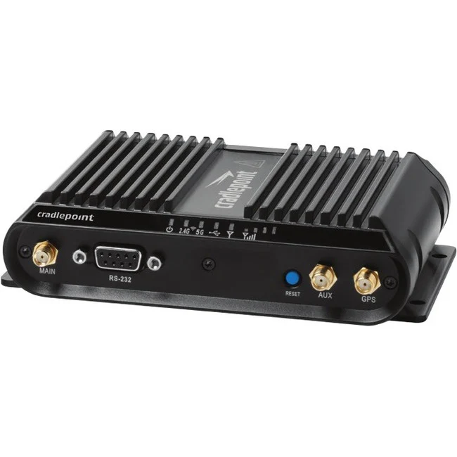 CradlePoint COR IBR1100LP6-NA Wi-Fi 5 IEEE 802.11ac Cellular, Ethernet Modem/Wireless Router - 4G - LTE, HSPA+, EVDO - 2.40 GHz ISM Band - 5 GHz UNII Band - 37.50 MB/s Wireless Speed - 3 x Broadband Port - USB - Fast Ethernet - VPN Supported - Desktop