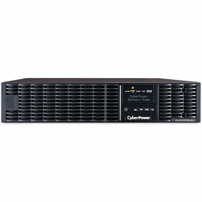 CyberPower OL3000RTXL2U Smart App Online UPS Systems - 3000VA/2700W, 100 - 125 VAC, NEMA L5-30P, 2U, Rack / Tower, Sine Wave, 7 Outlets, LCD, PowerPanel&reg; Business, $400000 CEG, 3YR Warranty