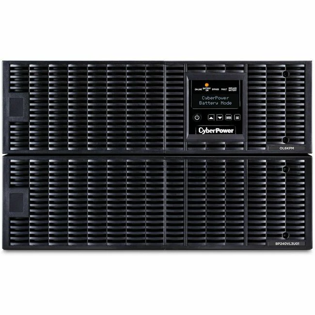 CyberPower OL6KRT Smart App Online UPS Systems - 6000VA/5400W, 200 - 240 VAC, NEMA L6-30P, 6U, Rack / Tower, Sine Wave, 4 Outlets, LCD, PowerPanel&reg; Business, $300000 CEG, 3YR Warranty