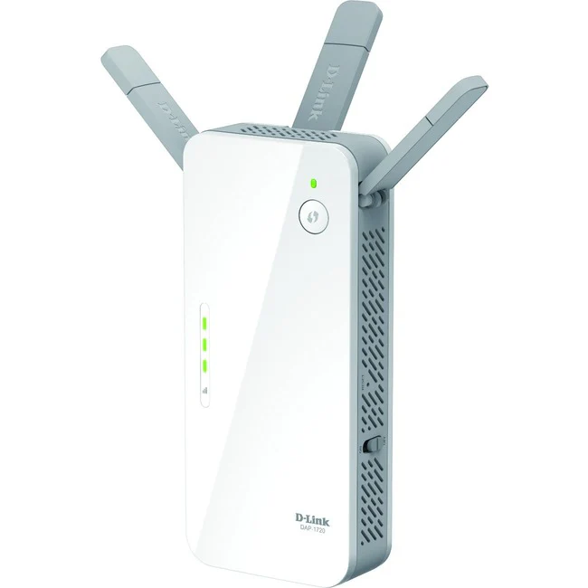 D-Link DAP-1720 IEEE 802.11 a/b/g/n/ac 1.71 Gbit/s Wireless Range Extender - 2.40 GHz, 5 GHz - MIMO Technology - 1 x Network (RJ-45) - Gigabit Ethernet - Wall Mountable
