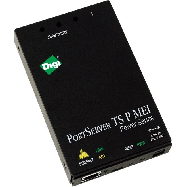 Digi PortServer TS 4 P MEI (mid- and end-span PoE) (International) - 1 x Network (RJ-45) - 4 x Serial Port - 10/100Base-TX - Fast Ethernet