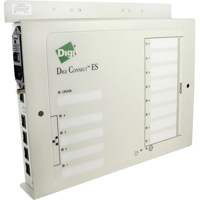 Digi Serial Server With Galvanic Isolation - Twisted Pair - 1 x Network (RJ-45) - 4 x Serial Port - 10/100Base-TX - Fast Ethernet - Wall Mountable