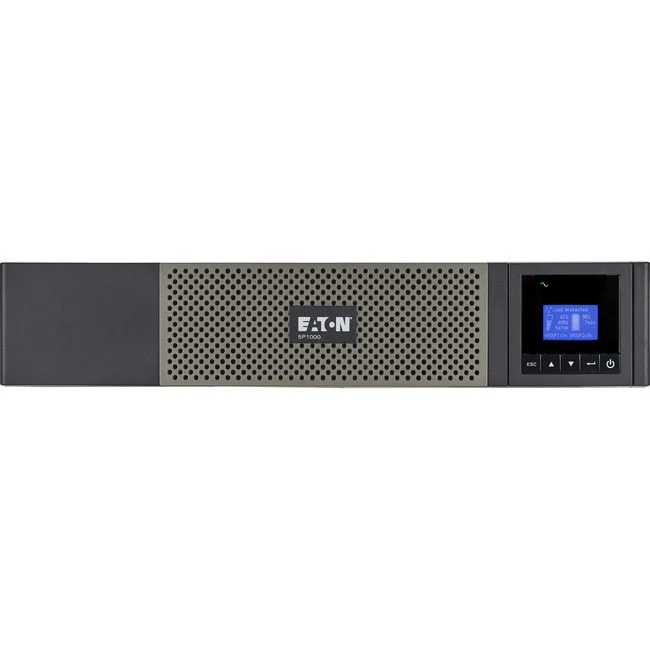 Eaton 5P UPS 1000VA 770W 120V Line-Interactive UPS, 5-15P, 10x 5-15R Outlets, 16-Inch Depth, True Sine Wave, Cybersecure Network Card Option, 2U - 2U Rack-mountable, Wall Mountable - 120 V AC Input - 120 V AC Output - 10 x NEMA 5-15R